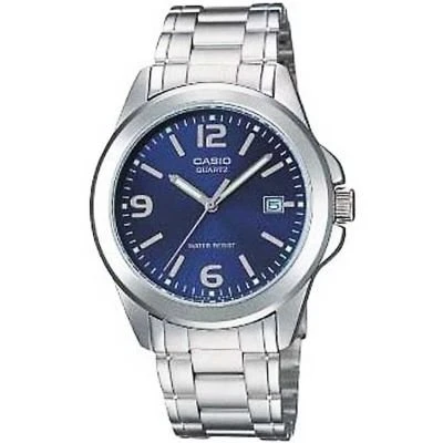 Casio MTP-1215A-2ADF Quartz Çelik Gri Lacivert Kadran 38 mm Erkek Kol Saati ürün görseli 1