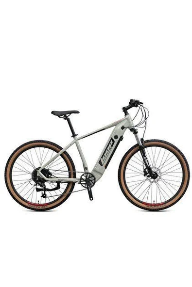 KRON EXPLORER - 27.5" - MTB - 9 Vites - H.Disc - Elektrikli - Parlak Bej-Kırmızı/Siyah ürün görseli 1