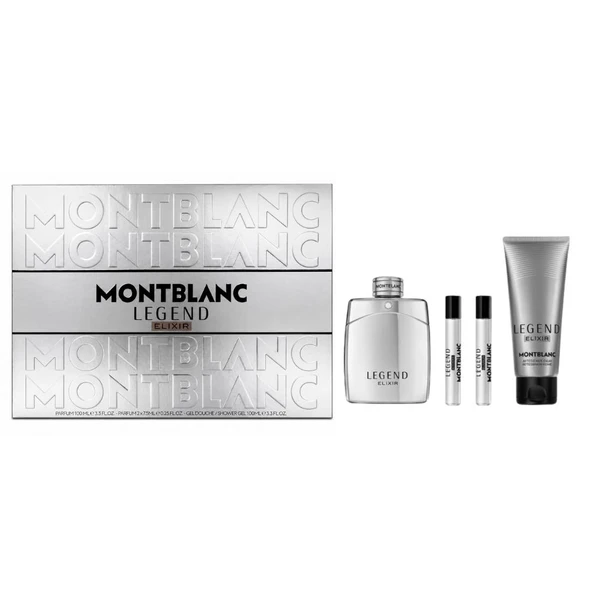 Mont Blanc Legend Elixir Parfüm 100 ml + Shower Gel 100 ml + 2x 7,5 ml Erkek Parfüm Seti ürün görseli 1