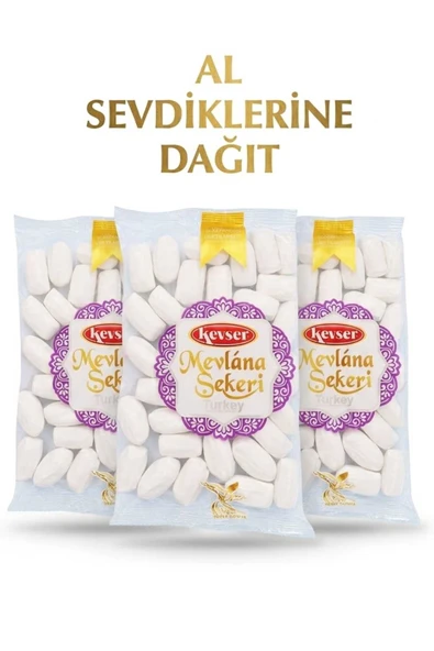 MEVLANA ŞEKERİ ELVAN SADE 3 ADET 350 GR. AL DAĞIT ürün görseli 1