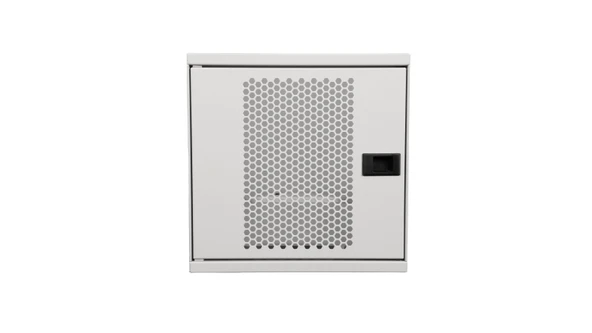 Alfafonet WiFi Box 280 Duvar Tipi Modem ve WiFi Kutusu 280x120x280 mm Mat Beyaz | Perfore Metal Kapak | Montajlı ürün görseli 1