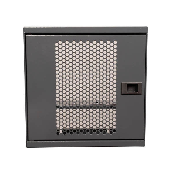 Alfafonet WiFi Box 280 Duvar Tipi Modem ve WiFi Kutusu 280x120x280 mm Antrasit Gri | Perfore Metal Kapak | Montajlı ürün görseli 1