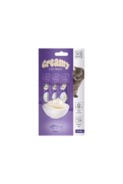 M-Pets Kedi Ödül Maması Krema Ton Balıklı 4*15 G ürün görseli 1