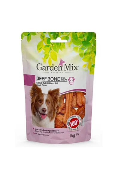 Garden Mix Köpek Ödül Maması Dana Etli Kemik 75 G ürün görseli 1