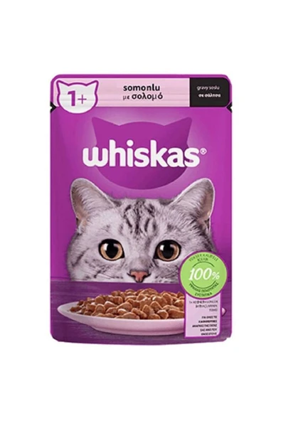 Whiskas Kedi Yaş Maması Somonlu 85 G ürün görseli 1