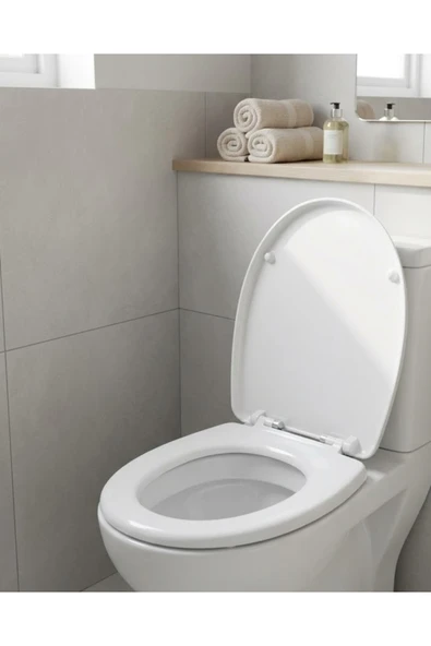 Dayanıklı Klozet Kapağı Universal Model Kolay Kurulum Hijyenik Banyo Ürünü ürün görseli 1