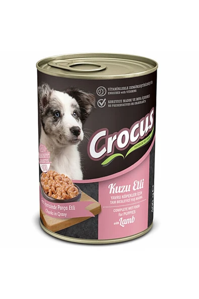 Crocus Yavru Köpek Yaş Maması Kuzulu 400 G ürün görseli 1