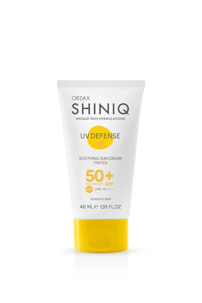 Orzax Shiniq Uv Defense Soothing Sun Cream Tinted Spf50+ 40 Ml ürün görseli 1