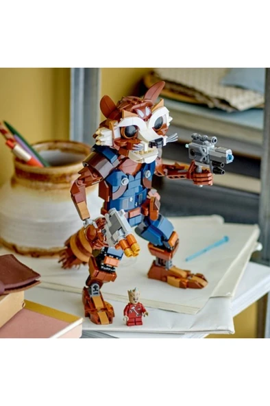 LEGO  Marvel Rocket ve Bebek Groot 76282 –  Yapım Seti (566 Parça) - Resim 2