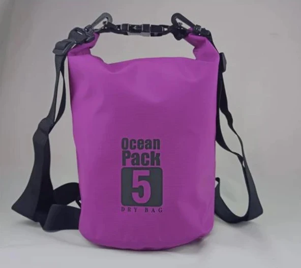 Ocean Pack 5lt Mor Su Geçirmez Yüzen Çanta ürün görseli 1