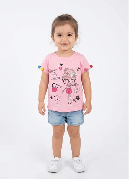 Kız Çocuk Pembe T-Shirt ürün görseli 1