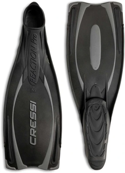 Cressi Reaction Pro Palet, Yüksek İtme Kuvveti, Yüzme ve Serbest Dalış için Geniş Tabanlı, Palet Siyah/Gri 42/43 Teşhir ürün görseli 1