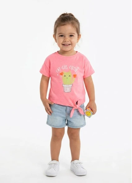 Kız Çocuk Pembe T-Shirt ürün görseli 1