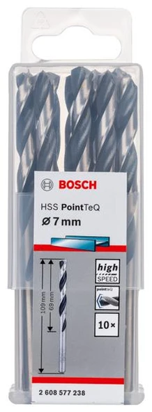 Bosch HSSPointTeQ Metal Matkap Ucu 7.0 mm 10"lu ürün görseli 1