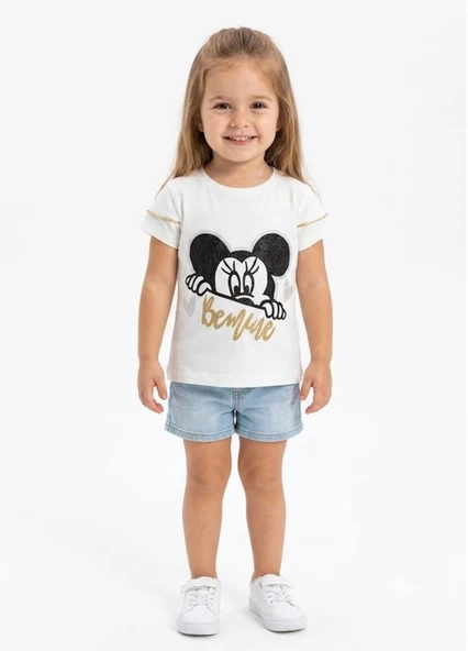 Kız Çocuk Beyaz T-Shirt ürün görseli 1