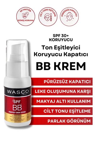 wasco Spf 30+ Ton Eşitleyici, Besleyici, Canlandırıcı, Koruyucu Ve Kapatıcı Bb Krem (panthenol) ürün görseli 1