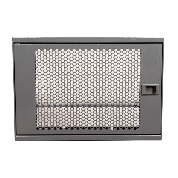 Alfafonet WiFi Box 450 Duvar Tipi Modem ve WiFi Kutusu 450x120x350 mm Antrasit Gri | Perfore Metal Kapak | Montajlı ürün görseli 1