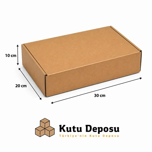 20x30x10 cm E-Ticaret ve Kargo Kutusu (50 ADET) ürün görseli 1