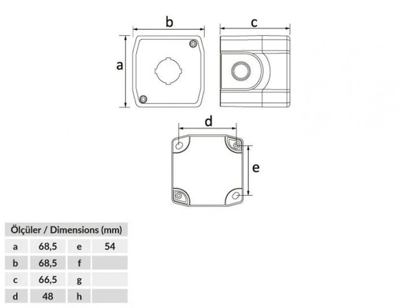 Bemis Acil Stop Buton Kutusu BT3-1011-0002 - Resim 2