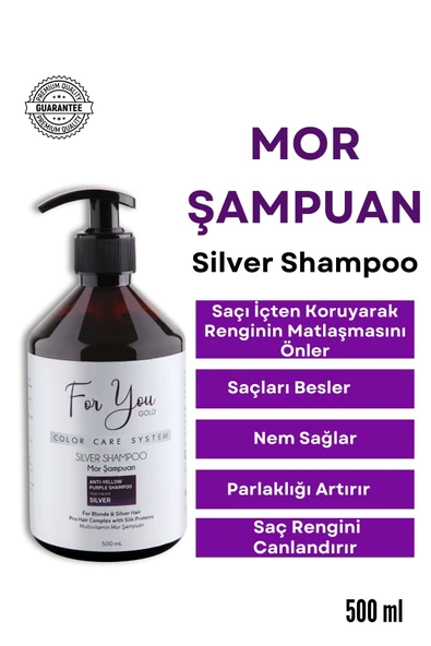 For You Gold Silver Mor Şampuan (turunculaşma Karşıtı Mor Silver Şampuan) ürün görseli 1