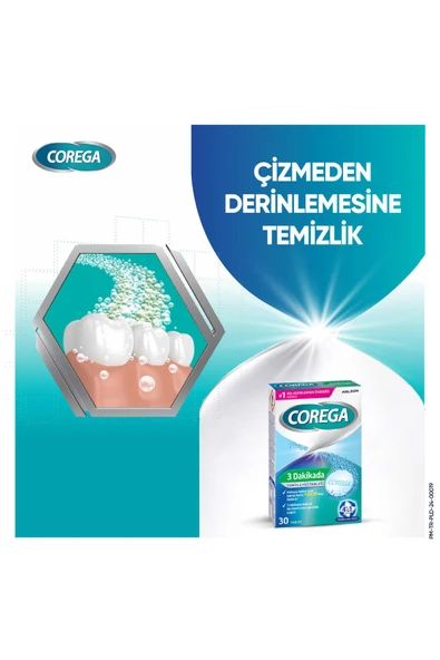 Corega 3 Dakikada Temizleyici 30 Tablet - Resim 2