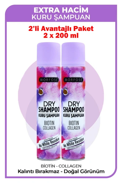 Morfose Kuru Şampuan Extra Hacim 200 ml 2 Adet ürün görseli 1
