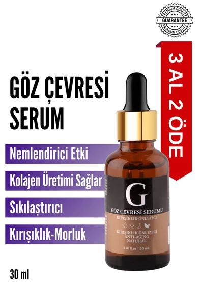 For You Gold Göz Çevresi Canlandırıcı (GÖZALTI MORLUĞU, TORBALANMA, ŞİŞLİK) Gözaltı Bakım Serumu 30ml ürün görseli 1