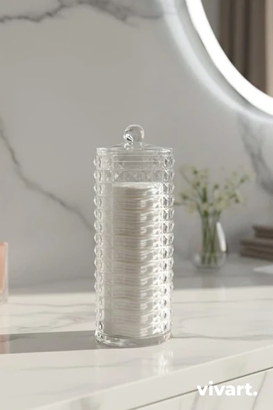 Diamond Pamukluk Organizeri Kutusu & Disk Makyaj Pamukluk Düzenleyici ürün görseli 1