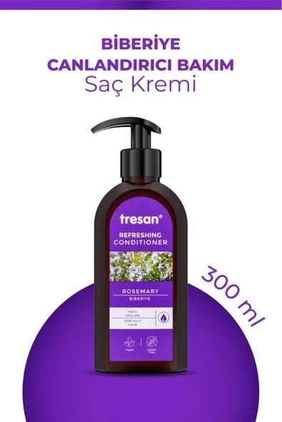 Tresan Biberiye Canlandırıcı Sülfatsız Bakım Saç Kremi 300 ml ürün görseli 1