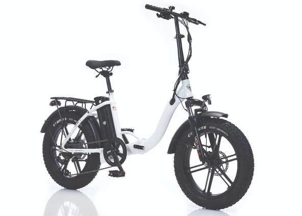 Corelli Voniq-S Eco MG 20 Jant 42K H.Disk Folding Fat Bike Elektrikli Bisiklet Krem ürün görseli 1