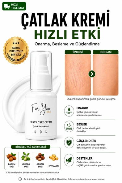 For You Gold Çatlak Önleyici Bakım Krem- Hamilelik & Doğum Sonrası Çatlak Bakım Kremi ürün görseli 1