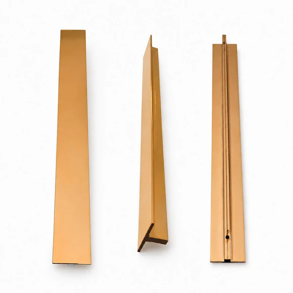 Özen Düz Bronz Metal Çekmece Kulpu 320 mm Mobilya Dolap Kapak Kulp Mutfak Banyo Vestiyer Kulbu ürün görseli 1
