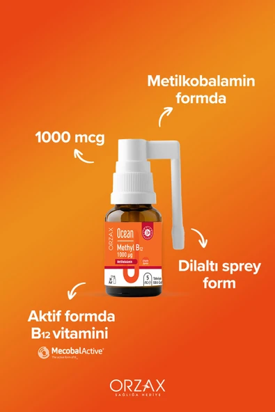 Ocean Methyl B12 Sprey 1000 mg 5 ml - Resim 3