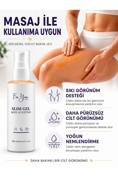 For You Gold Slim Jel - Sıkılaştırıcı-Yağ Yakıcı–Bölgesel İncelme-Çatlak Karşıtı ve Selülit Kremi 150ml ürün görseli 1