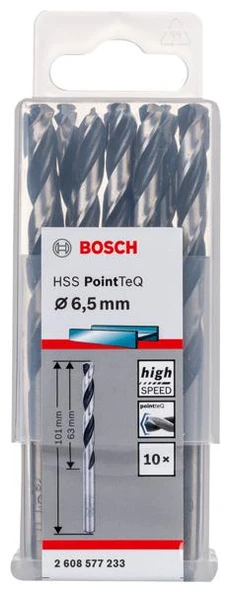 Bosch HSSPointTeQ Metal Matkap Ucu 6.5 mm 10"lu ürün görseli 1