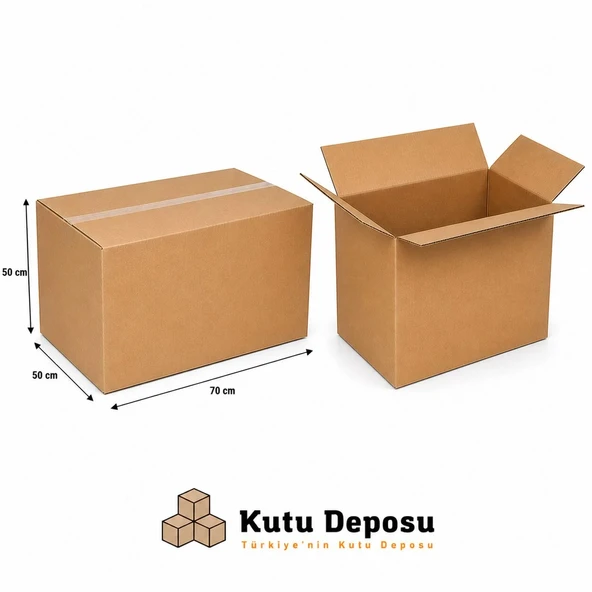 50x70x50 cm Dayanıklı Taşınma Kolisi (5 ADET) ürün görseli 1
