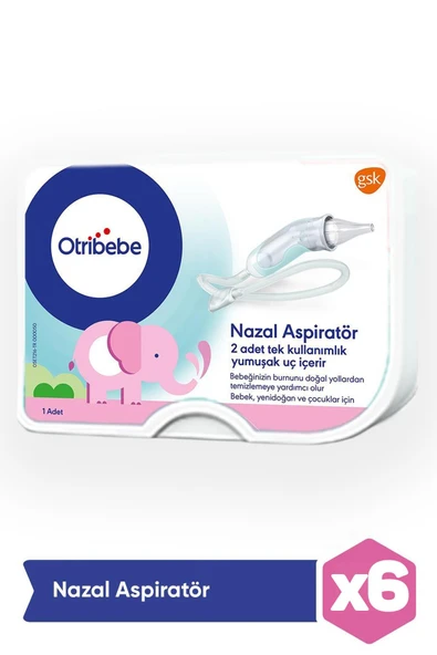 Otribebe Yumuşak Uçlu Nazal Aspiratör 6 Adet ürün görseli 1