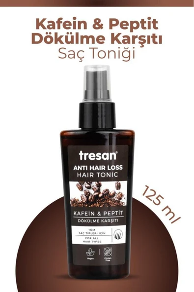 Tresan Kafein Peptit Dökülme Karşıtı Saç Toniği Tüm Saçlar İçin 125 ml ürün görseli 1