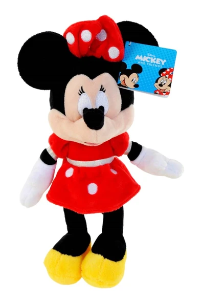 Unutulmaz Bir Hediye - Lisanslı 25 cm Minnie Kırmızı Elbiseli Peluş ürün görseli 1