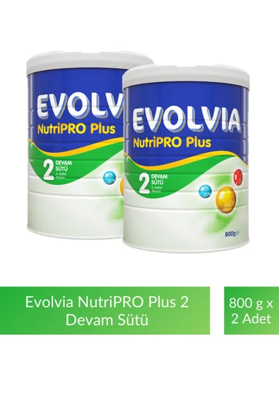 Evolvia Nutripro Plus 2 Devam Sütü 800 gr 2 Adet ürün görseli 1