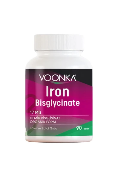 Voonka Iron Bisglycinate 90 Tablet ürün görseli 1