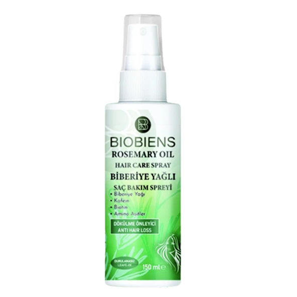 Biobiens Biberiye Yağlı Dökülme Önlemeye Yardımcı Durulamasız Saç Bakım Spreyi 150 ml ürün görseli 1