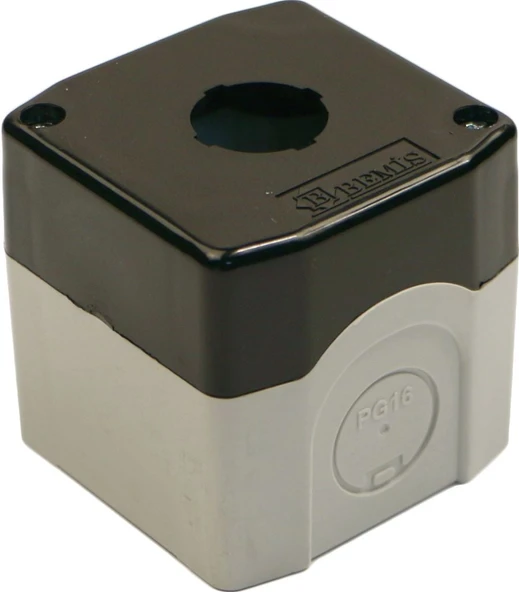 Bemis 1 li IP44 Siyah Buton Kutusu BT3-1000-0002 ürün görseli 1