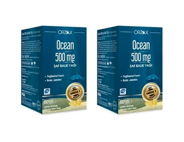 Ocean Saf Balık Yağı 500 mg 60 Kapsül 2'li ürün görseli 1