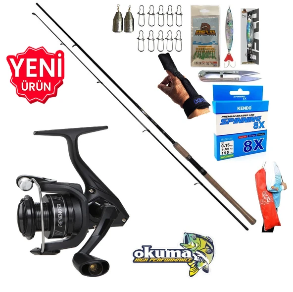 Okuma Revenger Rv-4000A 240cm 15-40gr Daiko Spin Olta Takımı Seti ürün görseli 1