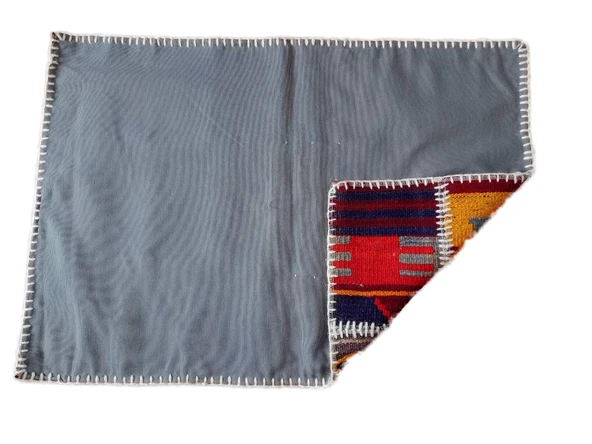 Patchwork El Dokuma Kilim 85x60 cm - Resim 3
