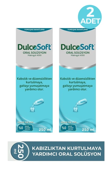 Dulcosoft Oral Solüsyon Makrogol 4000 250 ml 2 Adet ürün görseli 1