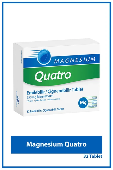 Magnesium Quatro 32 Çiğnenebilir Tablet ürün görseli 1