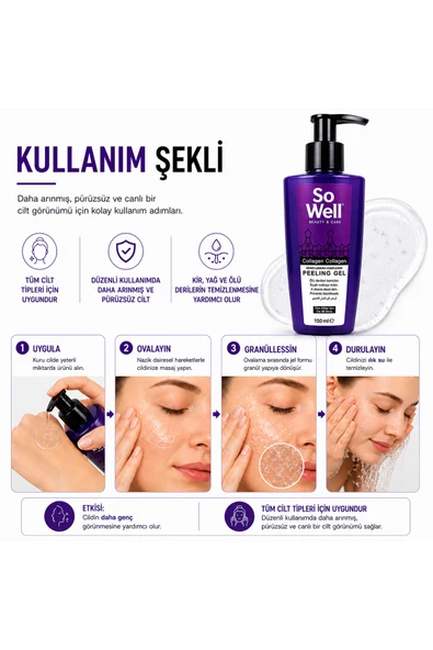 So Well Collagen Peeling Gel 150 ml - Resim 5