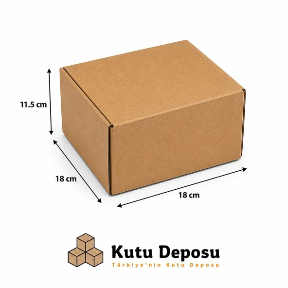 18x18x11,5 E-Ticaret ve Kargo Kutusu (50 ADET) ürün görseli 1